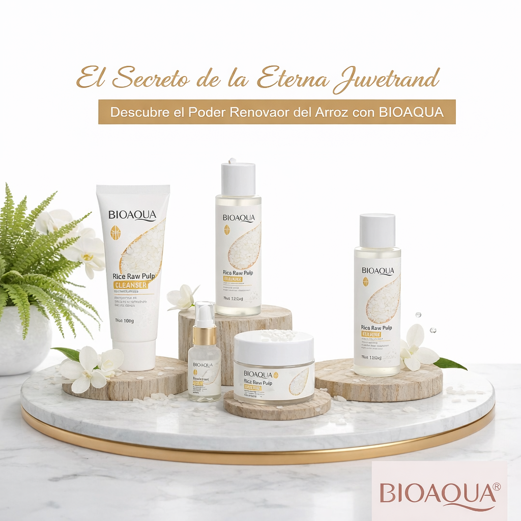 Kit de Lujo Linea Arroz Bioaqua - 6 Productos